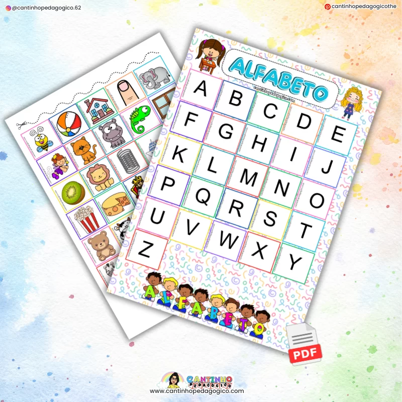 Alfabeto Divertido – Jogo de Associação Letra x Imagem (PDF)