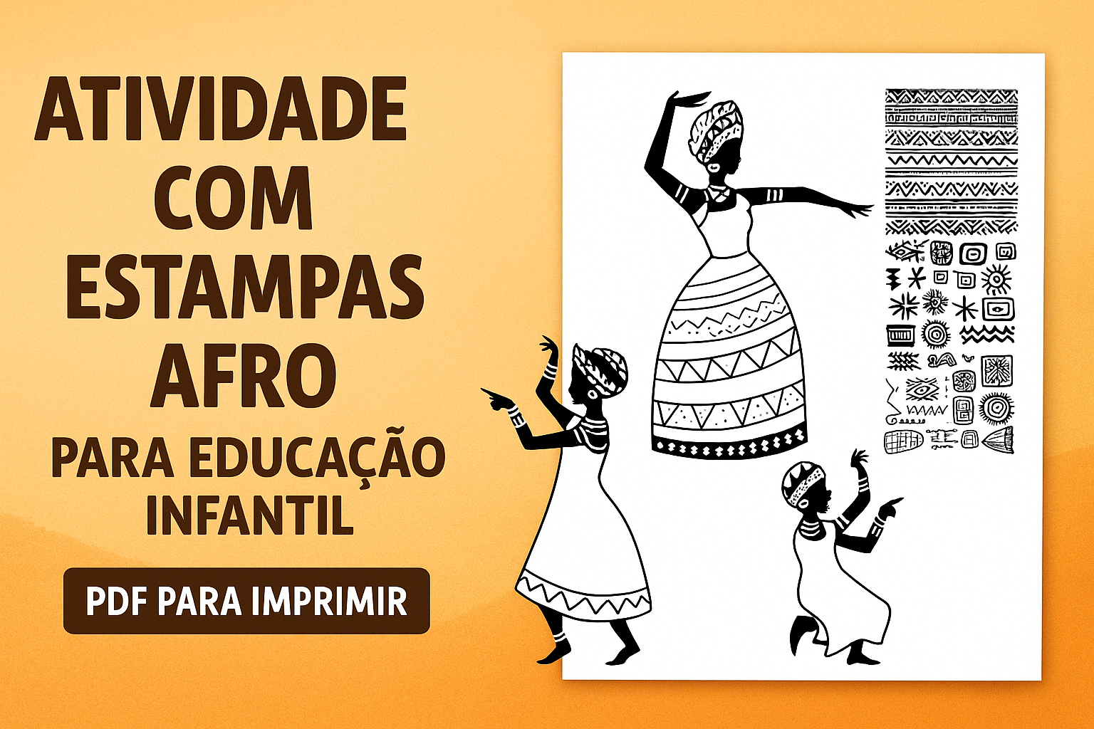 Atividade com Estampas Afro para Educação Infantil: Arte, Cultura e Criatividade (PDF para Imprimir)