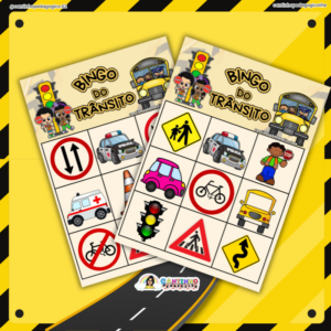 20 Cartelas de Bingo do Trânsito